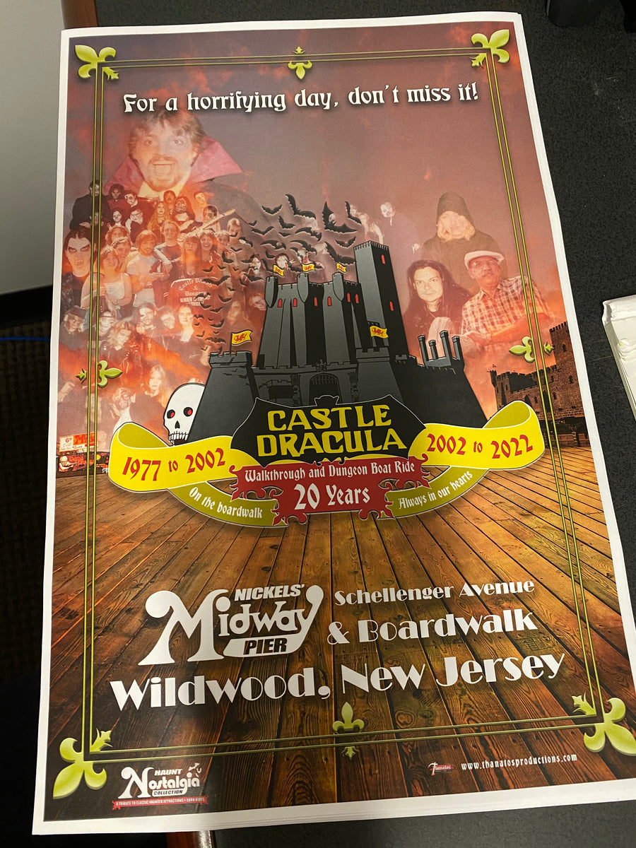 Castle Dracula of Wildwood - 20th Anniversary Poster – Thanatos Productions