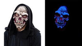 Dem Bones Skull Mask With Hood - UV Reactive