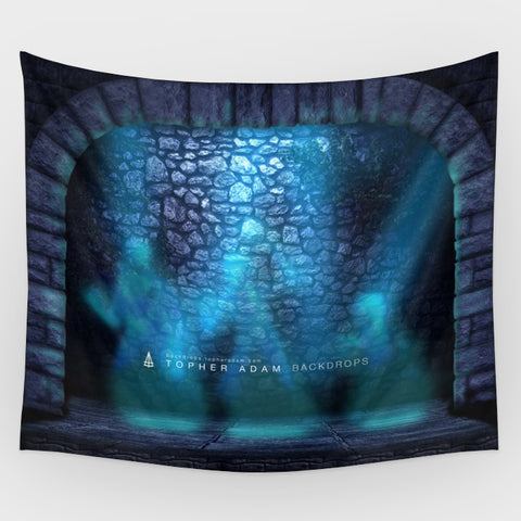 Haunted Mansion - Hitchhiking Ghosts Projection Backdrop