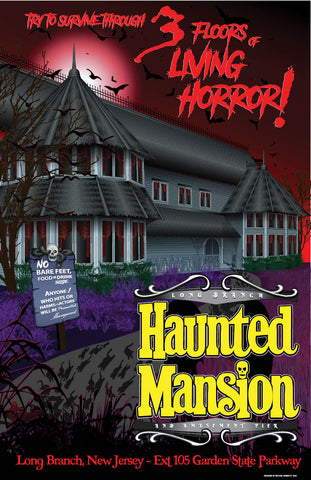 Long Branch Haunted Mansion - Poster
