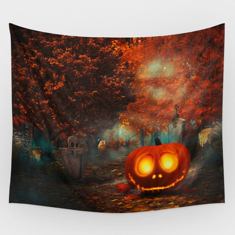 Haunted Mansion - Pumpkin Magic Backdrop