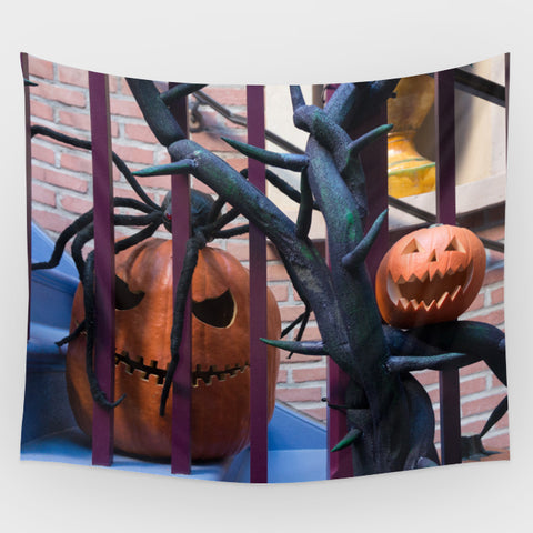 Haunted Mansion - Pumpkins Backdrop